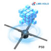 P50 3d Hologram Sync 50cm Advertising Equipment 3d Led Fan Stand Player Proyector Projector with Display Ads