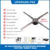 P65 Shenzhen Factory Wholesale Spinning Display 3D Indoor 65cm Fan Hologram Advertising Led Display Fan