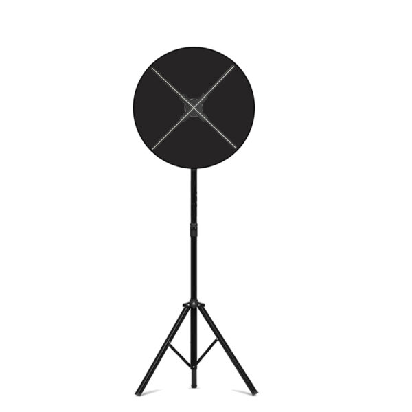 3D Hologram LED Fan Display 45/52/56cm Indoor Advertising with Protective Cover and Tripod Bracket OEM Supplier