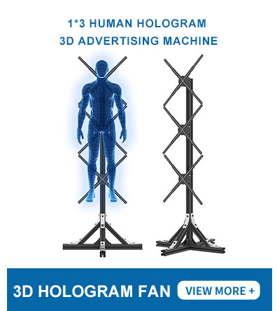 Human 3D Hologram Fan - Floating Ad Display