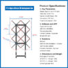 2*3 65cm 6pcs Splicing Wall 3d Hologram Advertising Display Holographic Fan 3d Hologram Display with Floor Stand