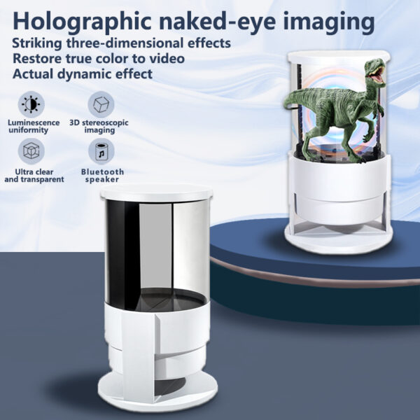 360 All-round Surround 3D Holographic Naked-eye WIFI Three-dimensional Animation Text Ball Ornament 3D Holographic Fan