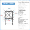 3*3 65cm 9pcs Splicing Wall 3d Hologram Advertising Hologram Display Holographic Fan 3d Hologram Display with Floor Stand