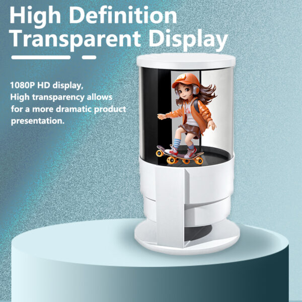 360 All-round Surround 3D Holographic Naked-eye WIFI Three-dimensional Animation Text Ball Ornament 3D Holographic Fan