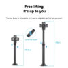 Stretchable 3d Hologram Projector Fan Ceiling Stand Led Display Fan Advertising Light 3d Fan 100cm Bracket for Hologram Player