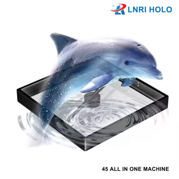 High Resolutoin 42cm 3D Hologram 3D Holographic Display Holograma with 45cm Square Protective Cover