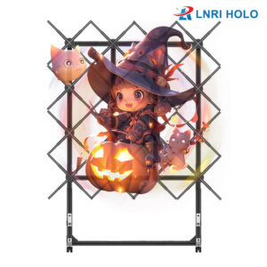 4*4 65cm 6pcs Splicing Wall 3d Hologram Advertising Display Holographic Fan 3d Hologram Display with Floor Stand