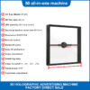 45cm 3D Hologram Fan Advertising Equipment 3D LED Holographic Display with 50cm Square Safety Acrylic Cover/Cases