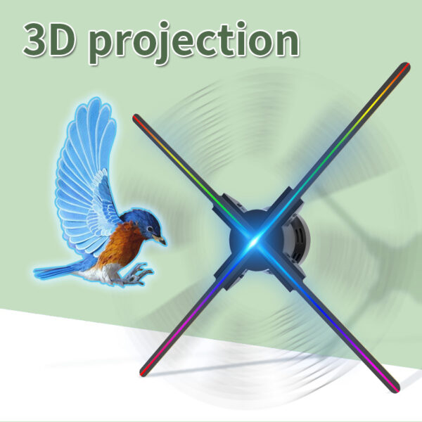 F52 52cm Led Air Advertising Holographic Fan Projector 3d Hologram Display