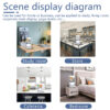 360 All-round Surround 3D Holographic Naked-eye WIFI Three-dimensional Animation Text Ball Ornament 3D Holographic Fan