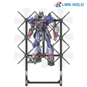 3*3 65cm 9pcs Splicing Wall 3d Hologram Advertising Hologram Display Holographic Fan 3d Hologram Display with Floor Stand