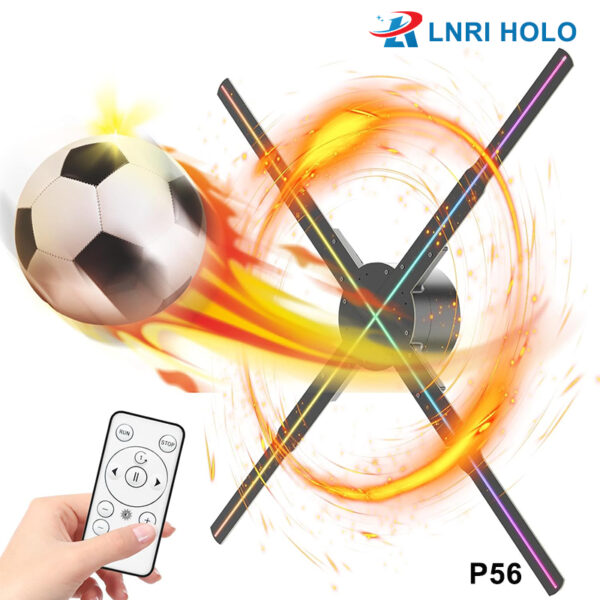 P56 4 Blades Advertising Machine 56cm 3D Holographic Display Projector with WIFI 3D Hologram LED Fan