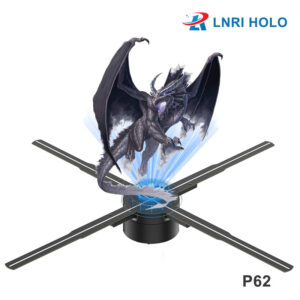 P62 62CM Large Size Hologram Led Fan 3D Led Fan 3D Holographic Display