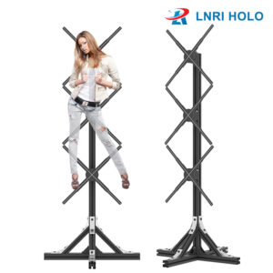 62cm 1x3 Human Height Multi Splicing Christmas Tree Advertising Led Display Holographic Video Wall 3D Hologram Led Fan