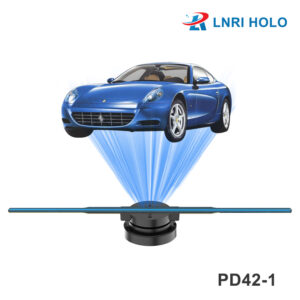 PD42-1 Fast Delivery Naked Eye Stereo High Tech 2 Blades 42cm Holographic Projector Advertising 244 LED Display 3D Hologram Fan