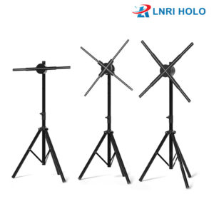 3D Holographic Fan Tripod Stand with Multi-Function Base, the Foldable Stand fits 15.5-33.5 inch Holographic Fan,suitable for Trade Show & Advertising Display
