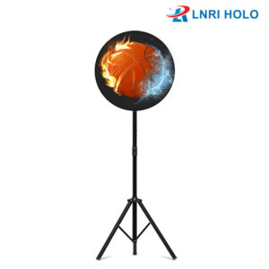 3D Hologram LED Fan Display 45/52/56cm Indoor Advertising with Protective Cover and Tripod Bracket OEM Supplier