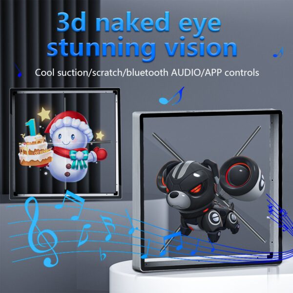 62cm Indoor Advertising Protective Advertising Display 3D Hologram Holographic LED Fan with 65cm Cover