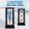 Hologram Human Ventiladores Holograficos 3X65cm Advertising Holographic Display 3D Hologram Cabinet Fan with Cabinet