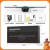 PD45 45cm 3D Hologram Projector LED Fan Animated Advertising Equipment SD Card Support Rotating Display