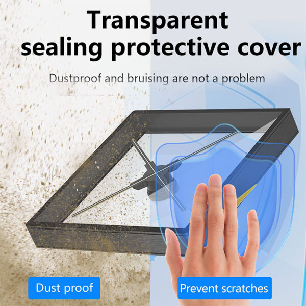 62cm Indoor Advertising Protective Advertising Display 3D Hologram Holographic LED Fan with 65cm Cover