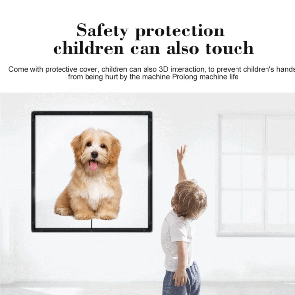 45cm 3D Hologram Fan Advertising Equipment 3D LED Holographic Display with 50cm Square Safety Acrylic Cover/Cases