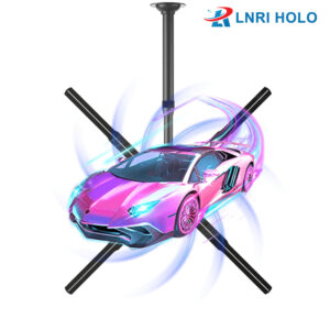 Stretchable 3d Hologram Projector Fan Ceiling Stand Led Display Fan Advertising Light 3d Fan 100cm Bracket for Hologram Player
