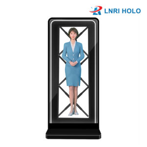 Hologram Human Ventiladores Holograficos 3X65cm Advertising Holographic Display 3D Hologram Cabinet Fan with Cabinet